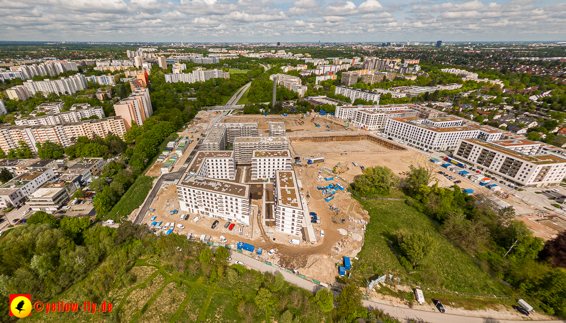 17.05.2023 - Baustelle Alexisquartier und Pandion Verde in Neuperlach